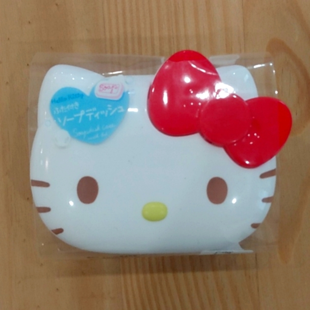 New Sanrio Hello Kitty Soap Dish Box Holder Plastic